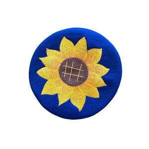 Kina & Tam Cottagecore Sunflower Beret